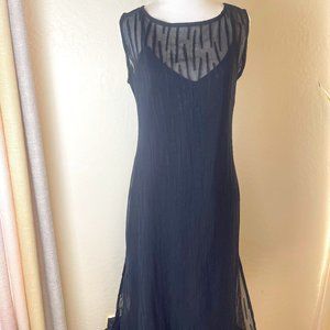 Black Formal Sheer Maxi Dress Size S